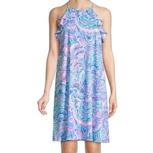 Lilly Pulitzer Billie Mini Ruffle Dress in “Happy As A Clam” Print